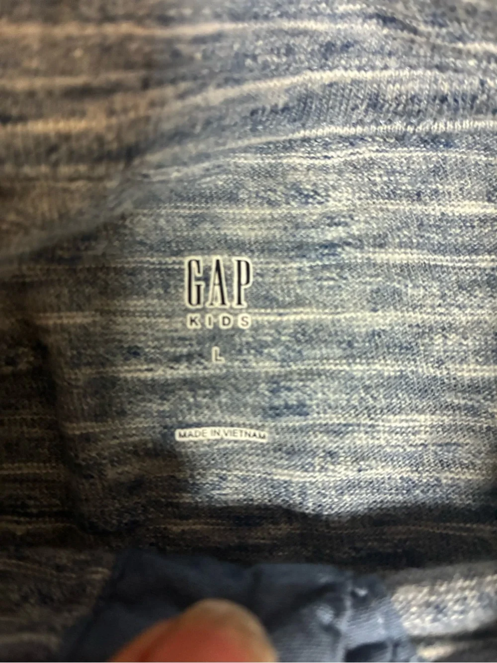 GAP Men's Heathered Light Blue Polo